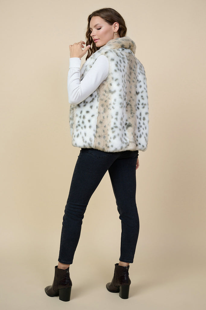 Leopard Faux Fur Vest
