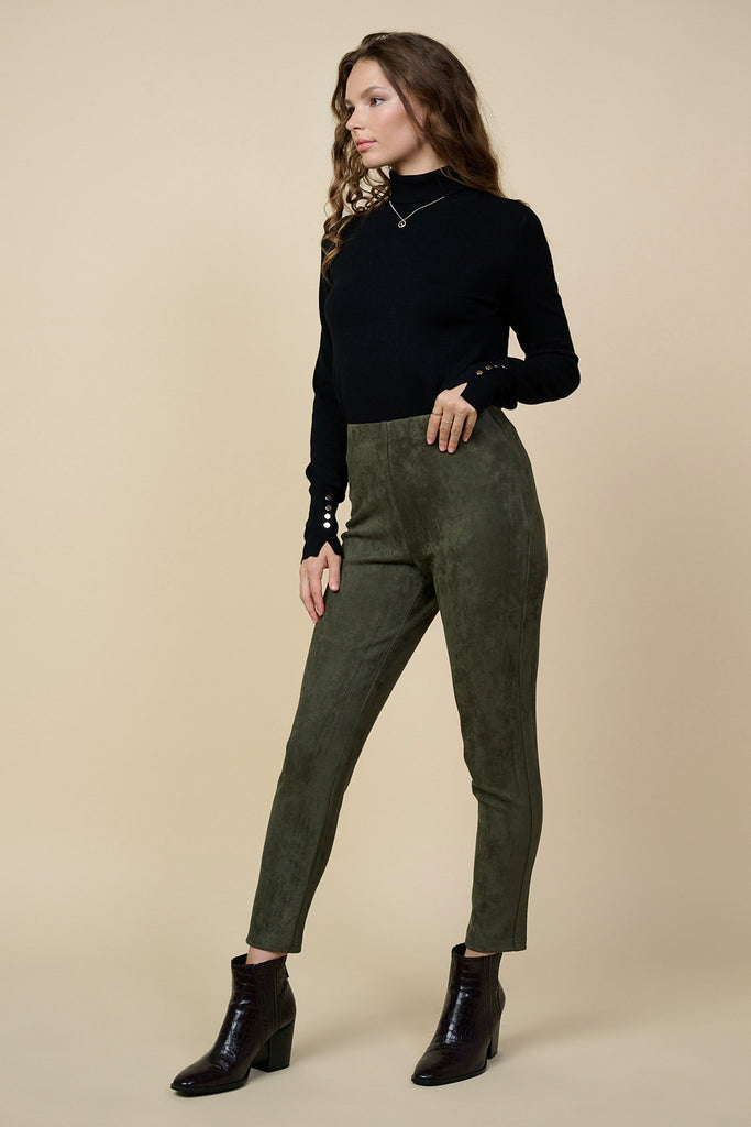 Faux Suede Leggings