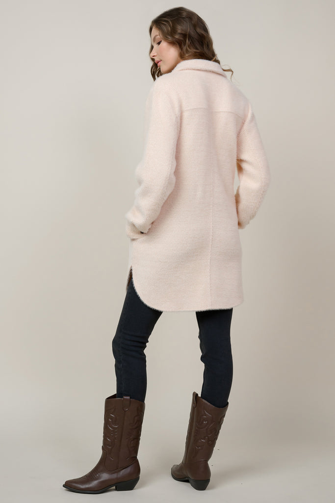 Knit Knee Length Shacket
