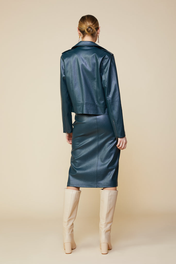 Vegan Leather Moto Jacket