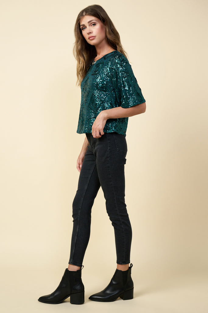Sequin Diamond Top