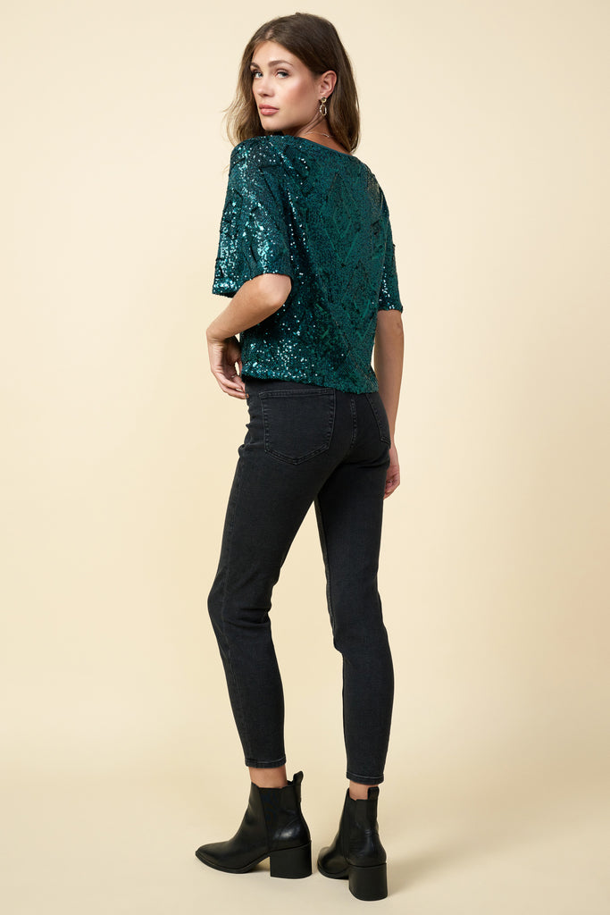 Sequin Diamond Top