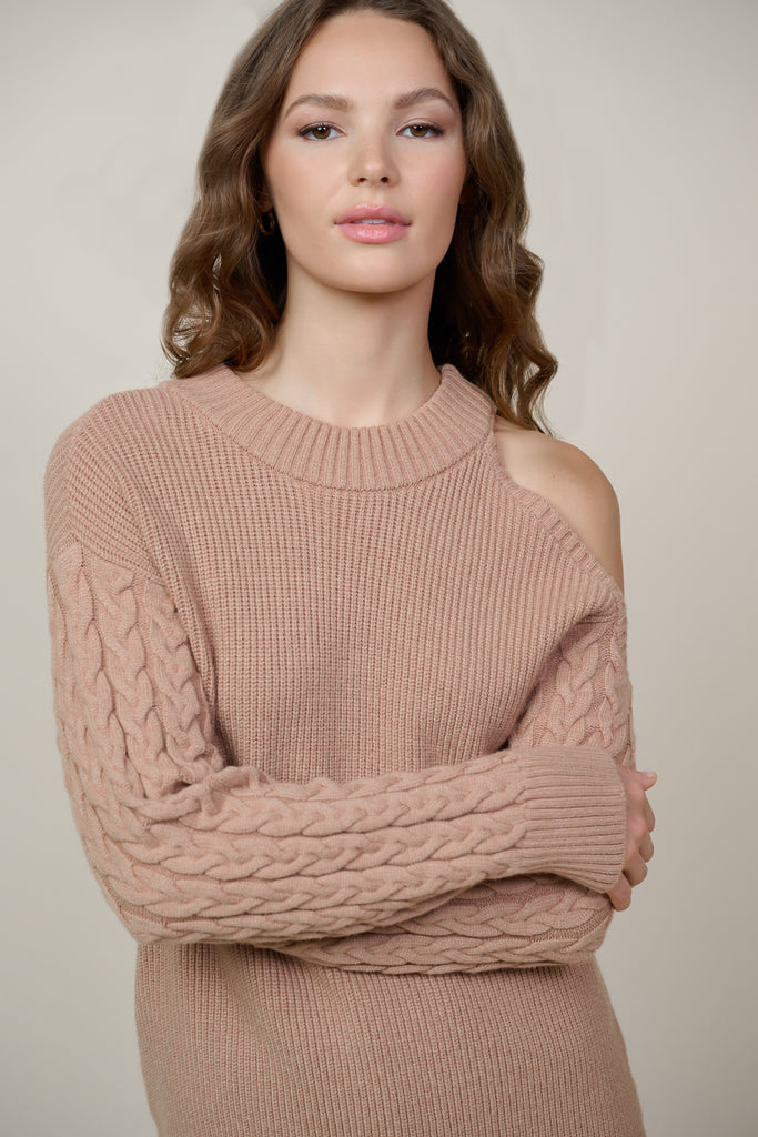 Layla Cutout Shoulder Sweater