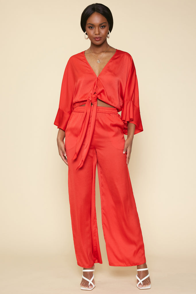 Front Tie Kimono Top