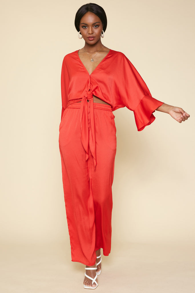 Front Tie Kimono Top