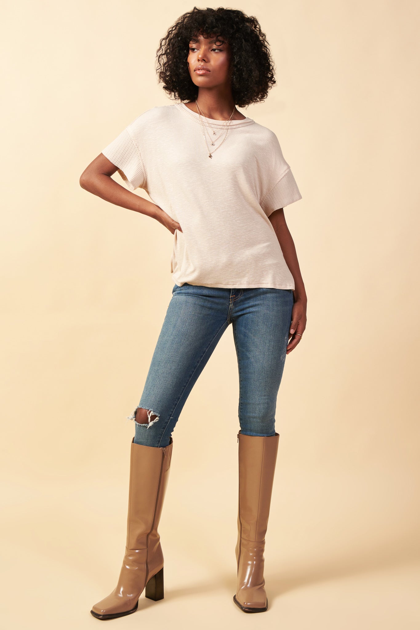 Oversized thermal sales top