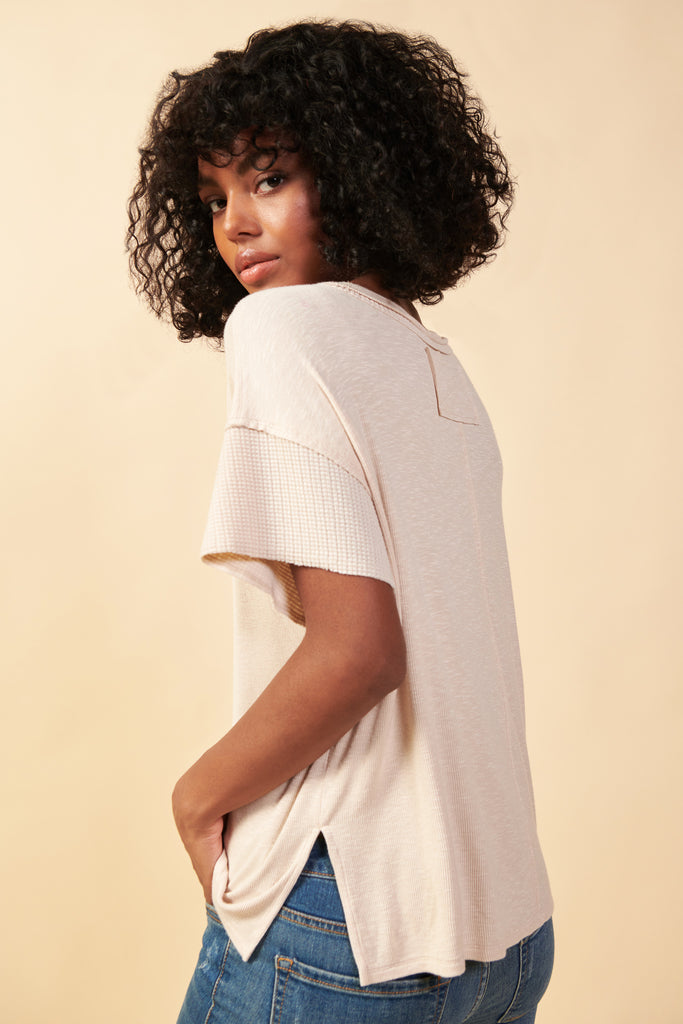 Oversized Thermal Sleeve Top