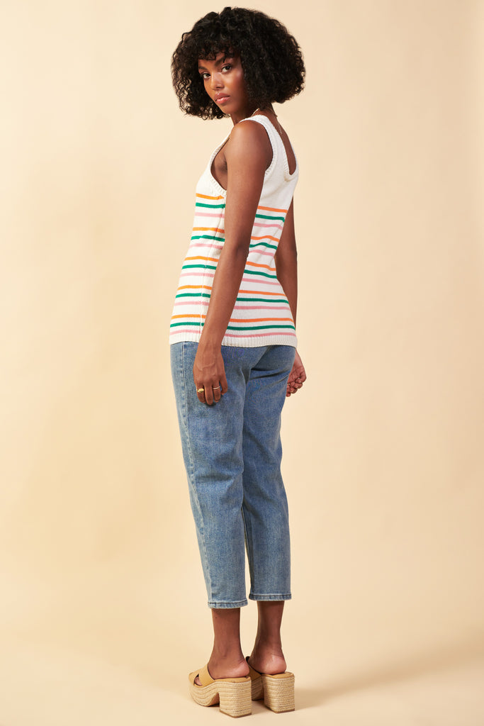 Striped Sweater Tank Top