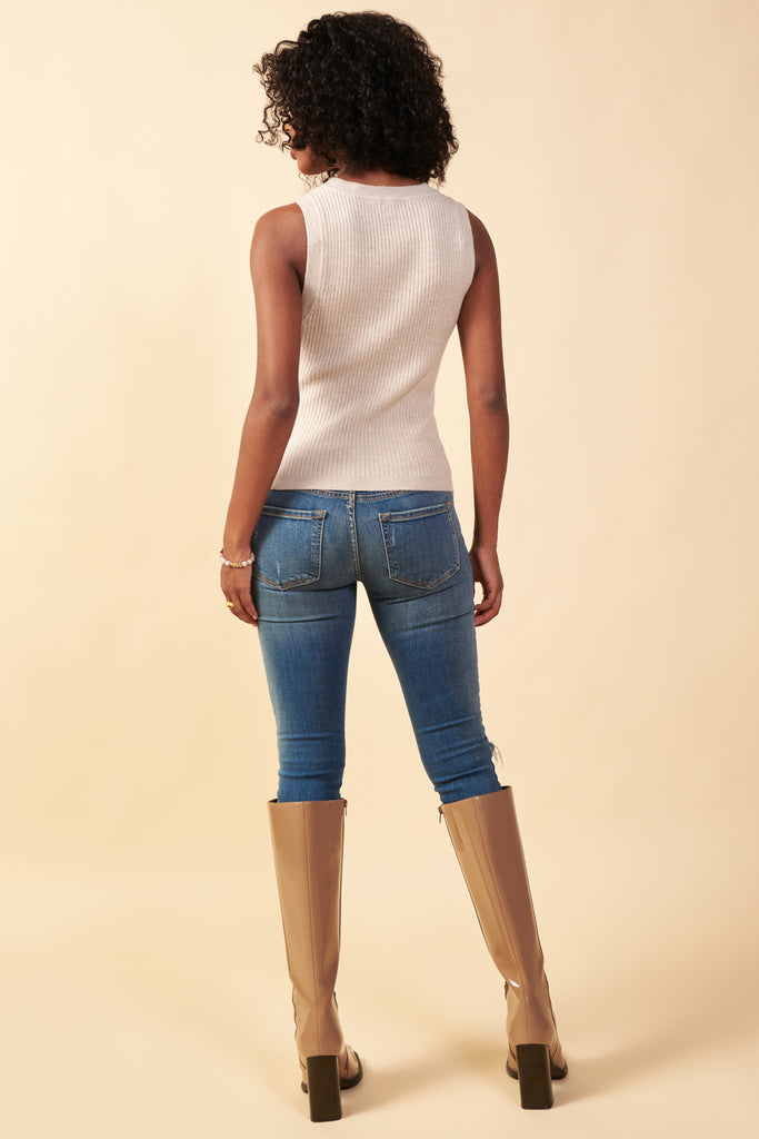 Front Cutout Knit Top