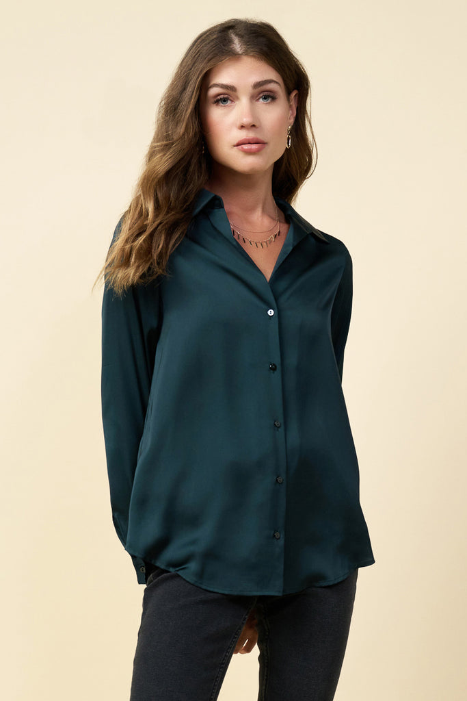 Recycled Button Down Top