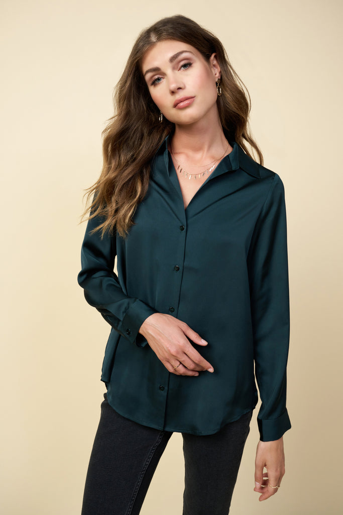 Recycled Button Down Top