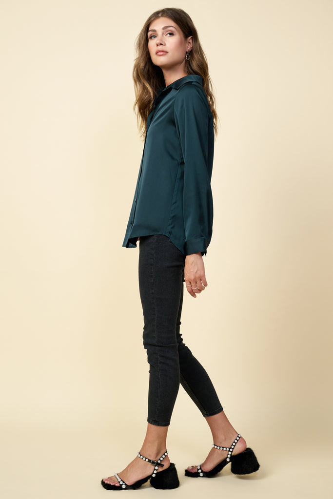 Recycled Button Down Top