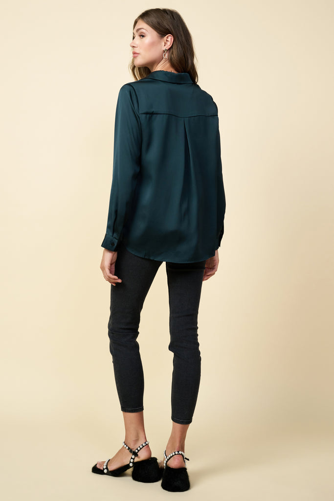Recycled Button Down Top