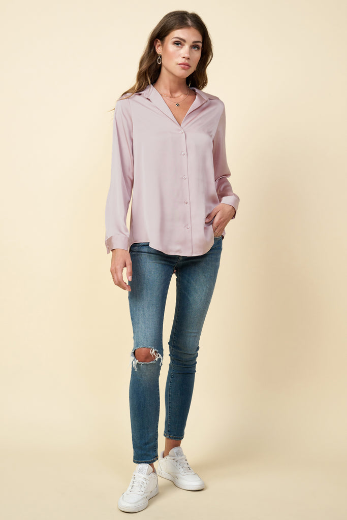 Recycled Button Down Top