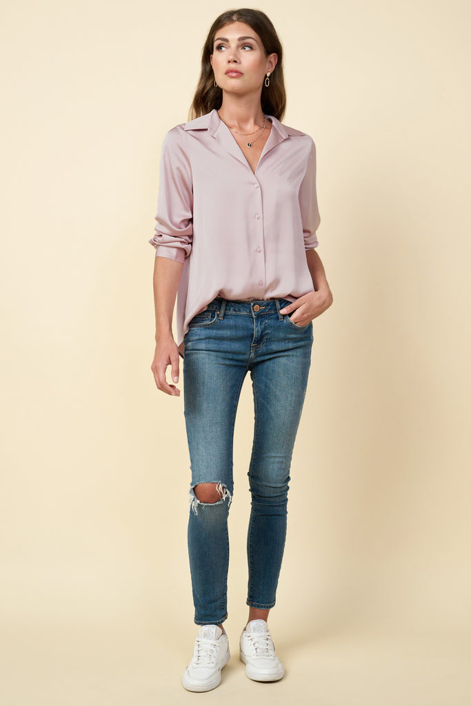 Recycled Button Down Top