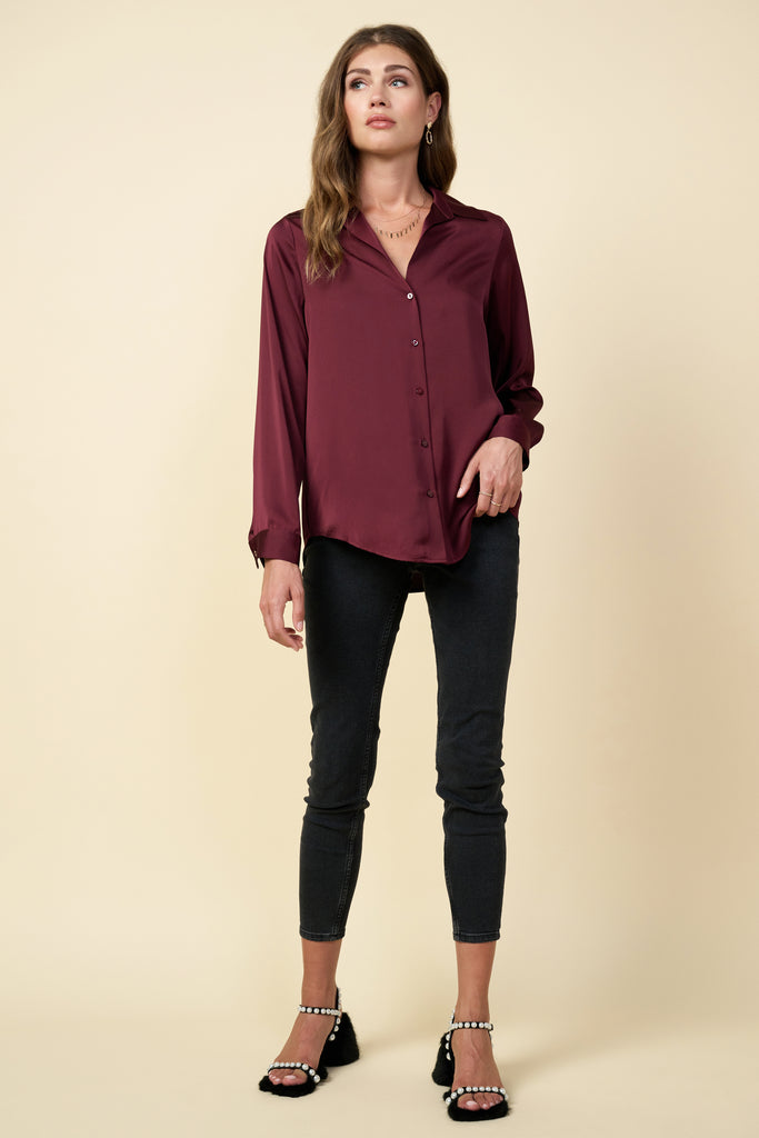 Recycled Button Down Top