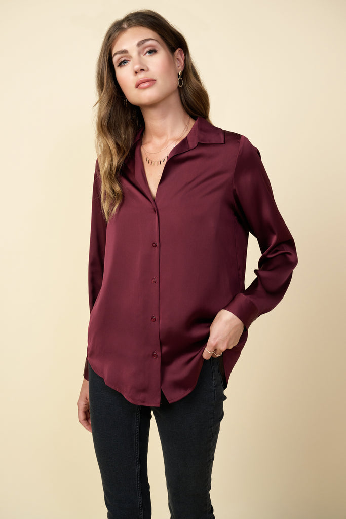 Recycled Button Down Top