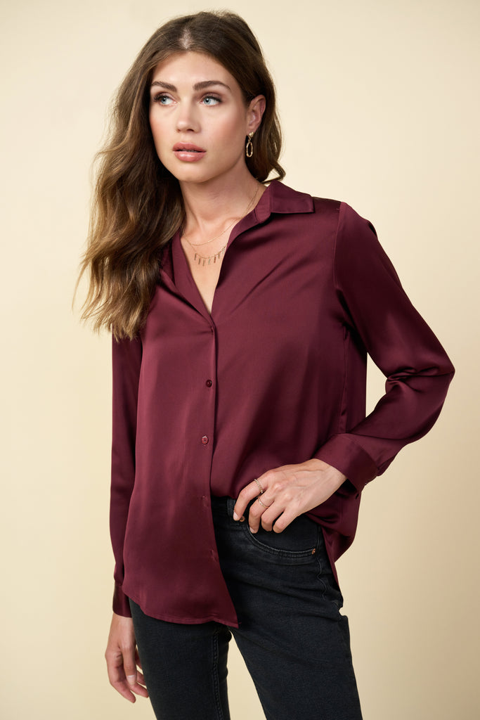 Recycled Button Down Top