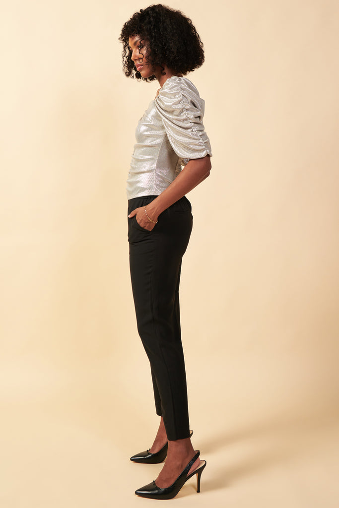 Metallic Sweetheart Top
