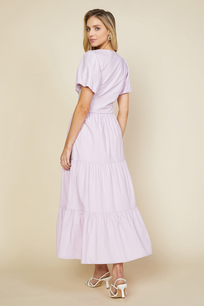 Poplin Tiered Maxi Skirt