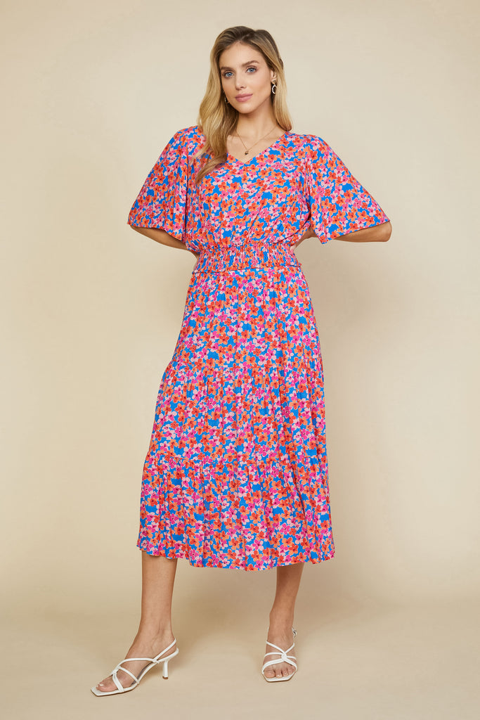 Bohemian Floral Smocked Crop Top