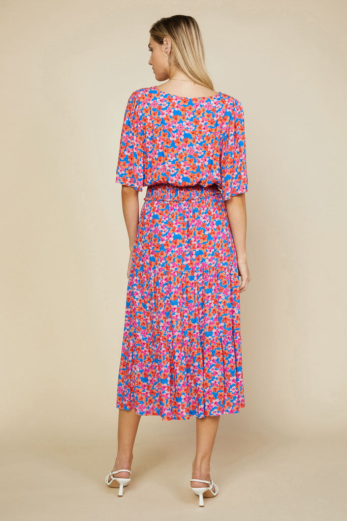 Bohemian Floral Smocked Crop Top