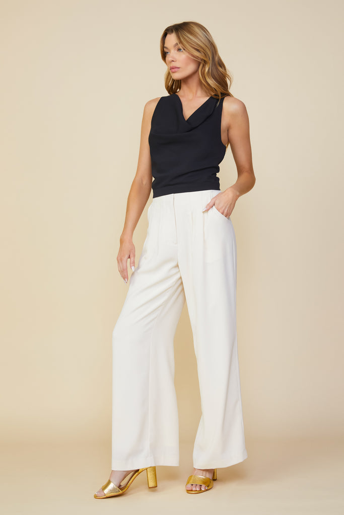 Pintuck Wide Pants