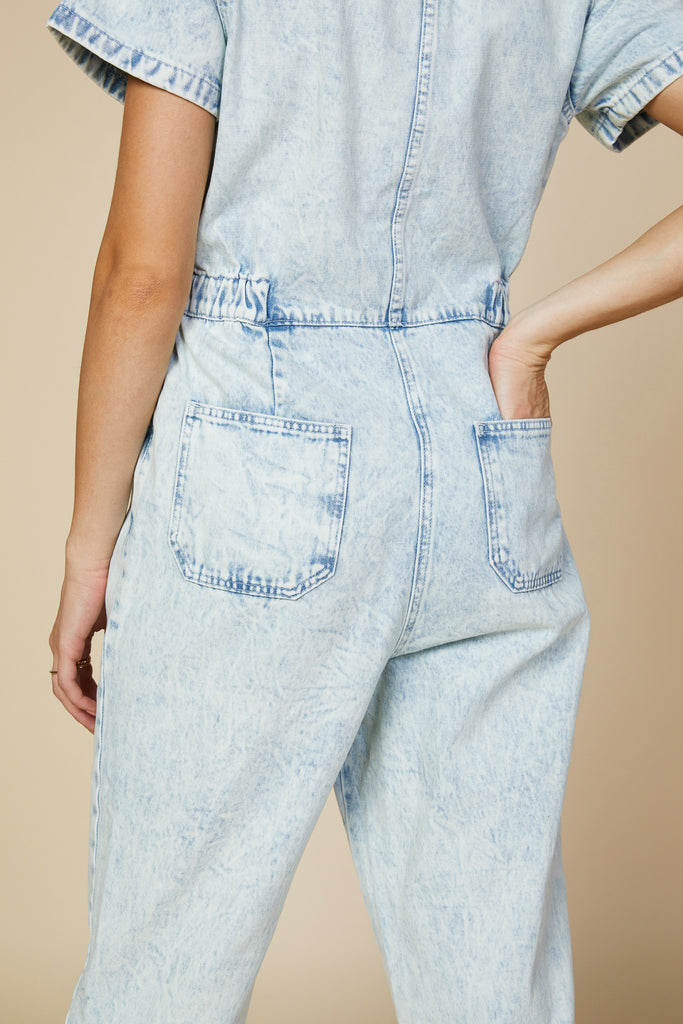 Denim Utility Jumpsuit