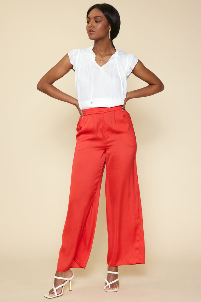Satin Palazzo Pants