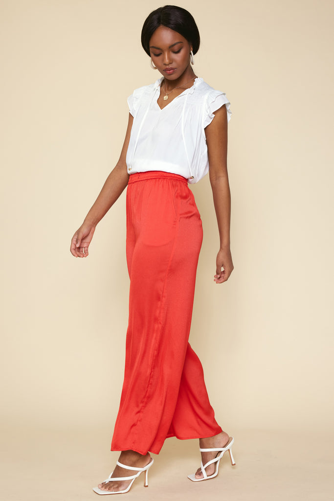 Satin Palazzo Pants