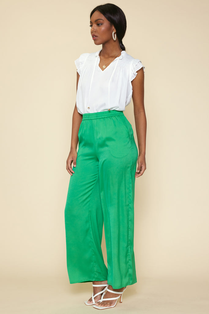 Satin Palazzo Pants