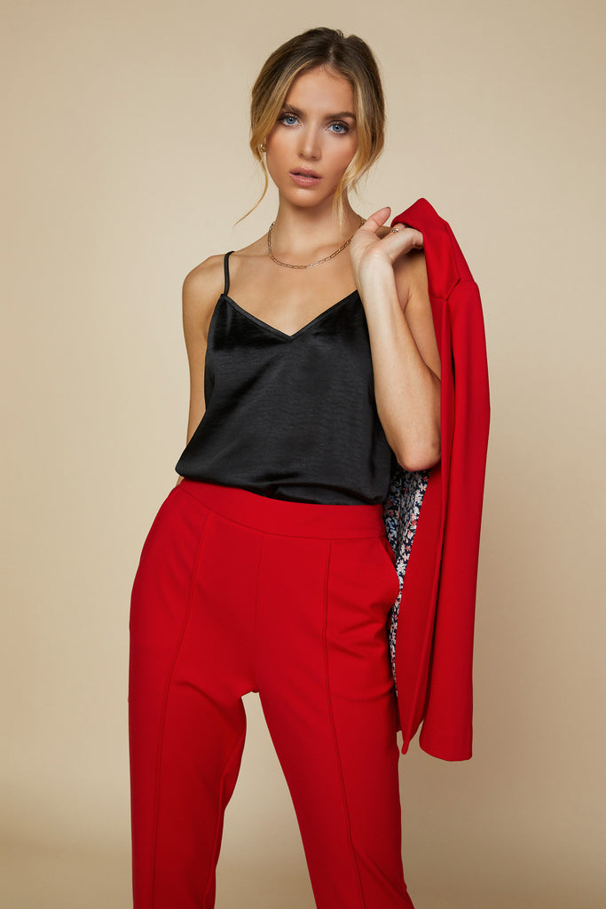 Knit Pintuck Trouser