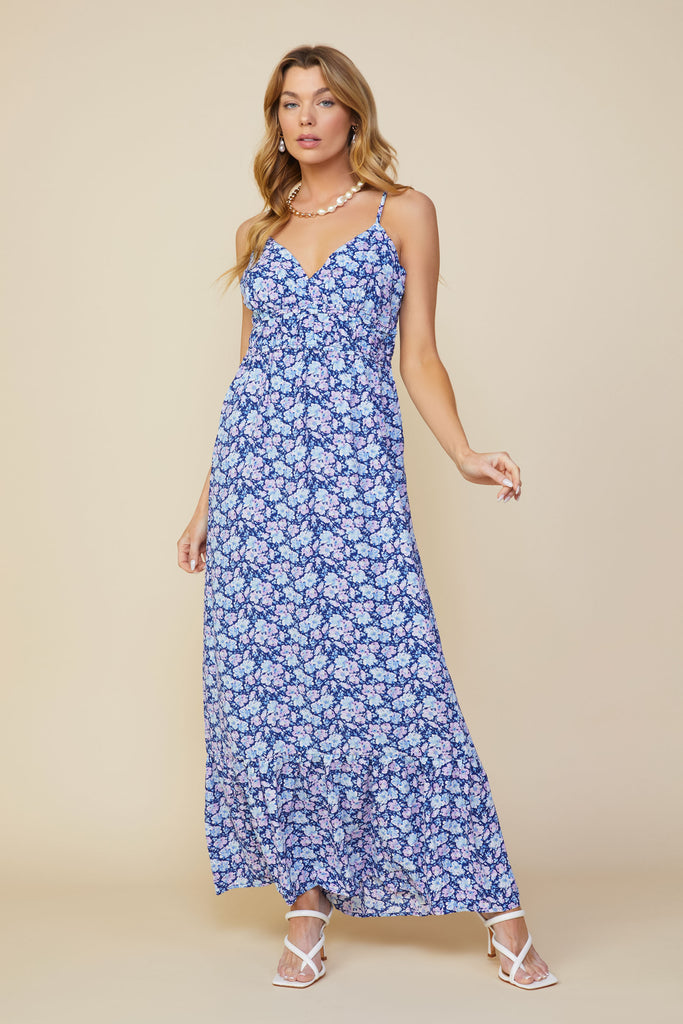 Noah Floral Twisted Back Dress