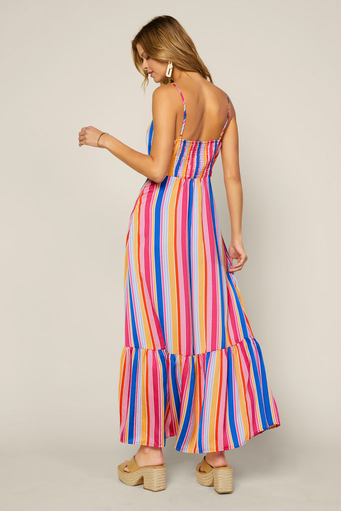 Multi Stripe Maxi Dress