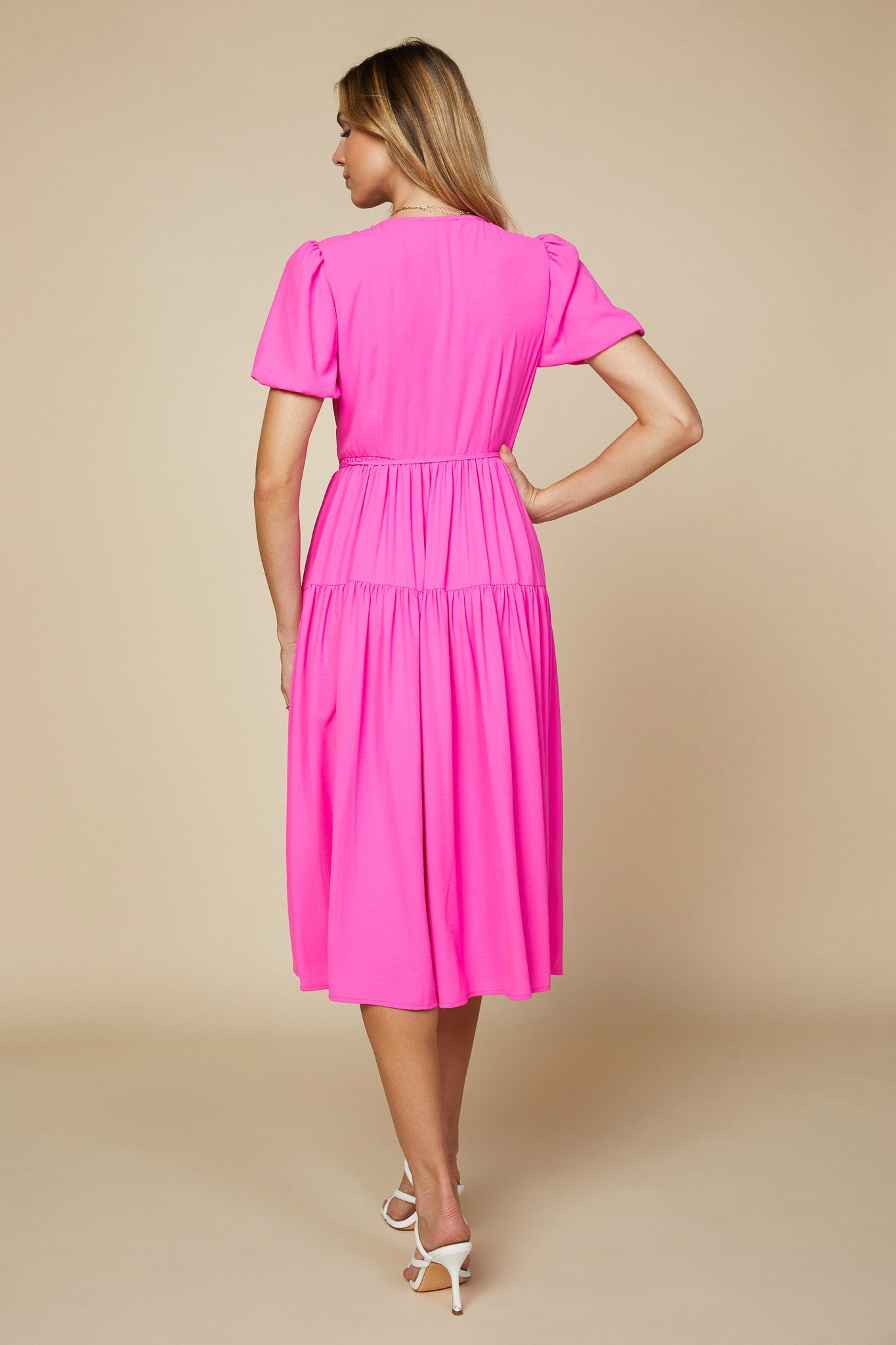 Warehouse wrap deals midi dress