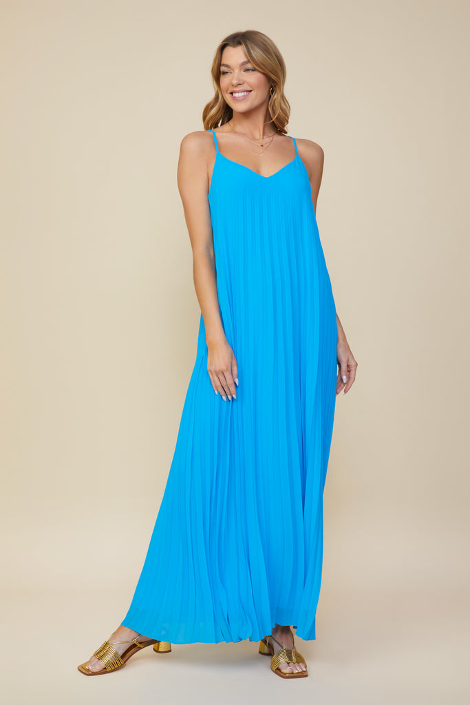 Pleated Maxi Dress