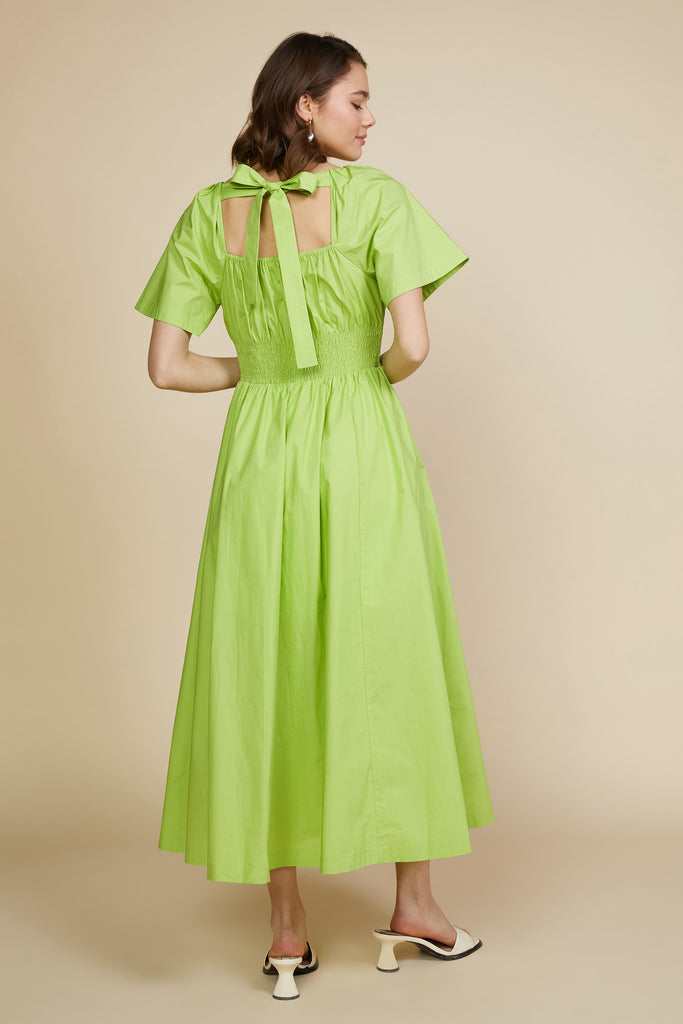 Andrea Poplin Midi Dress