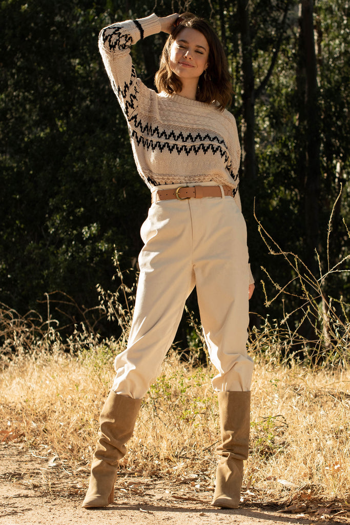 Geometric Knit Sweater